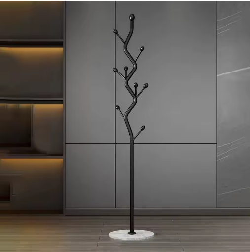 Porte-manteau arbre en métal au design minimaliste