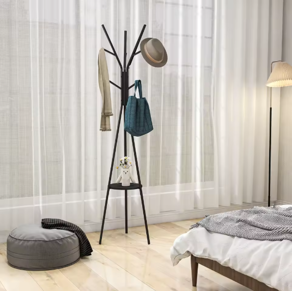 Porte-manteau sur pied design moderne — Noir