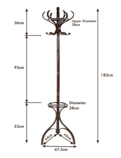 Porte-manteau perroquet en bois au design élégant
