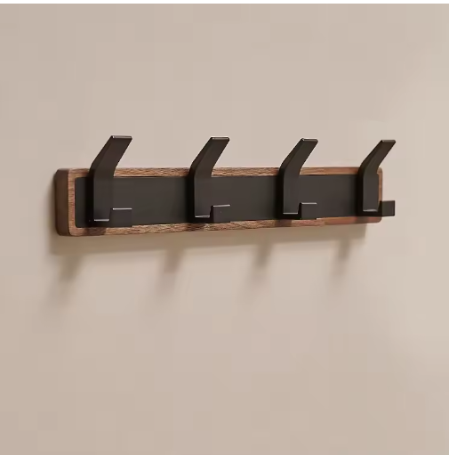 Porte-manteau mural en bois