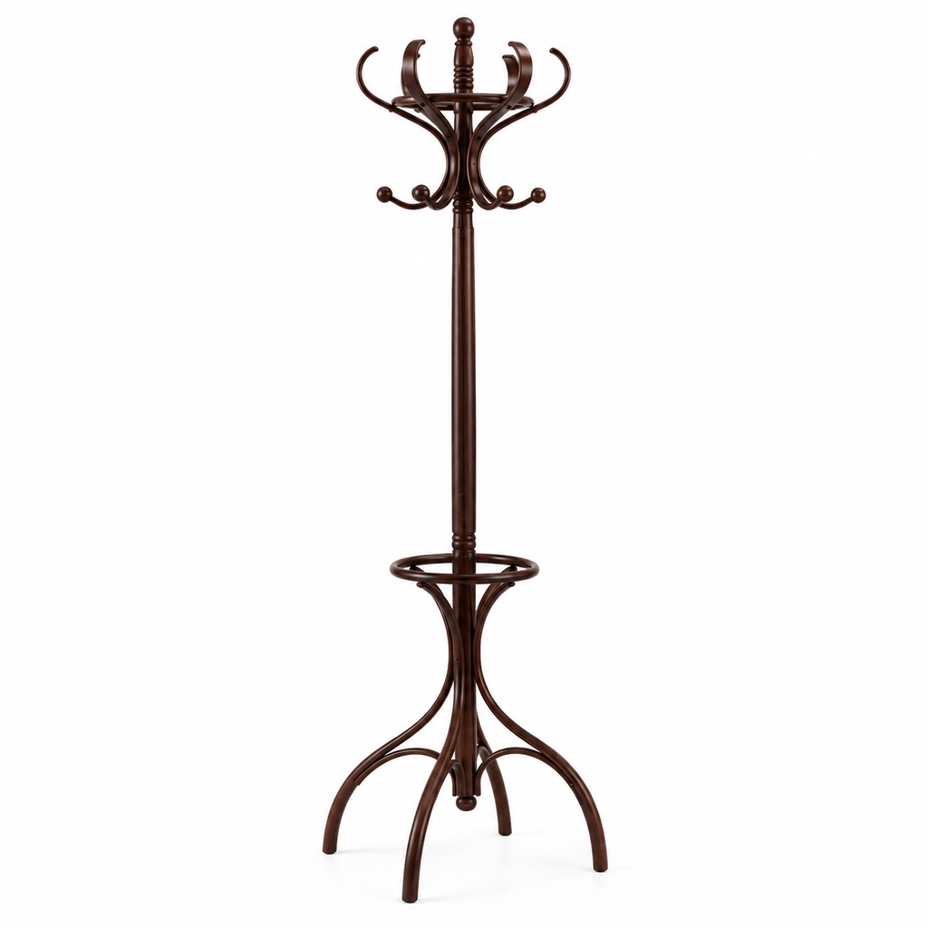 Porte-manteau perroquet en bois au design élégant